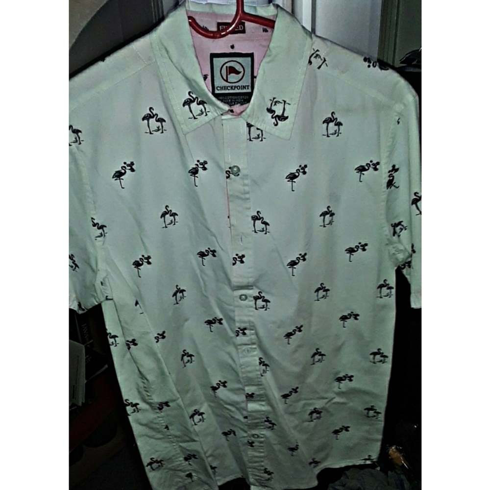 Flamingo button up bundle - Picture 7 of 8